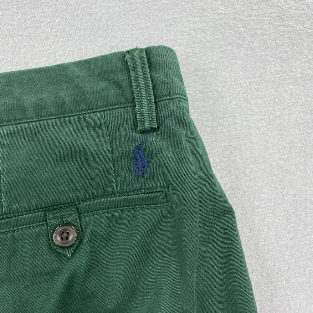 Polo Ralph Lauren Pants Mens 34x30 Green Chino Straight Fit 7 Oz Twill Preppy